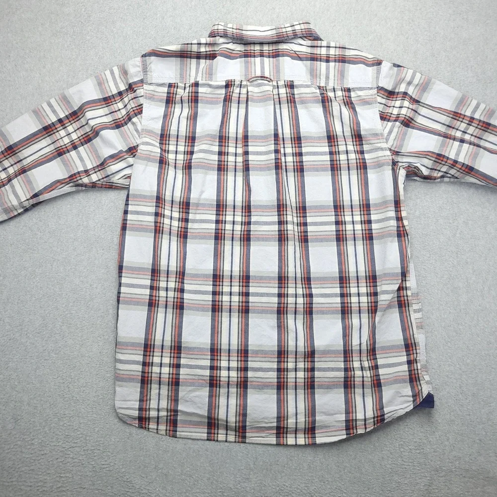 The North Face Shirt Mens‎ Large Blue Plaid Long Sleeve Button Up Casual